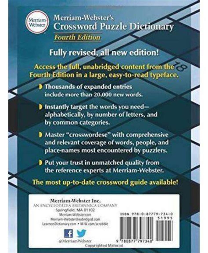 What is a crossword puzzle dictionary?