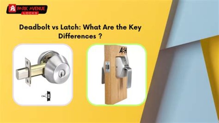 What is a deadbolt latch?