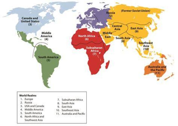 What is a geographic region called?