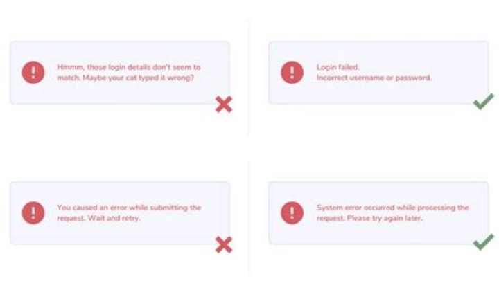 What is a good error message?