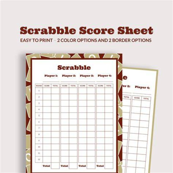 What is a good total Scrabble score?