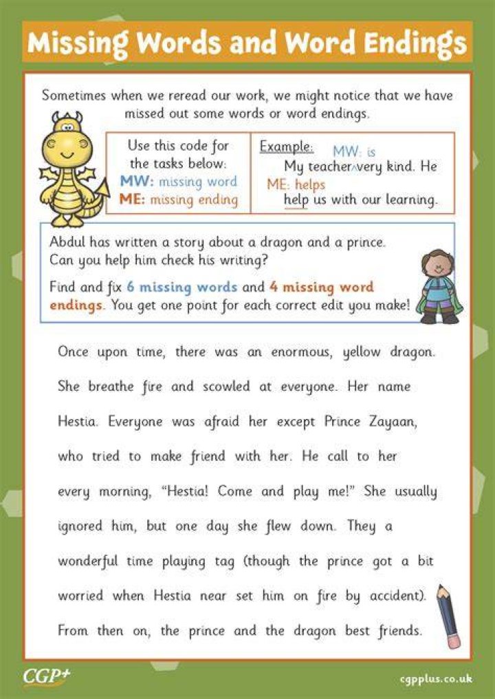 What is a missing word?