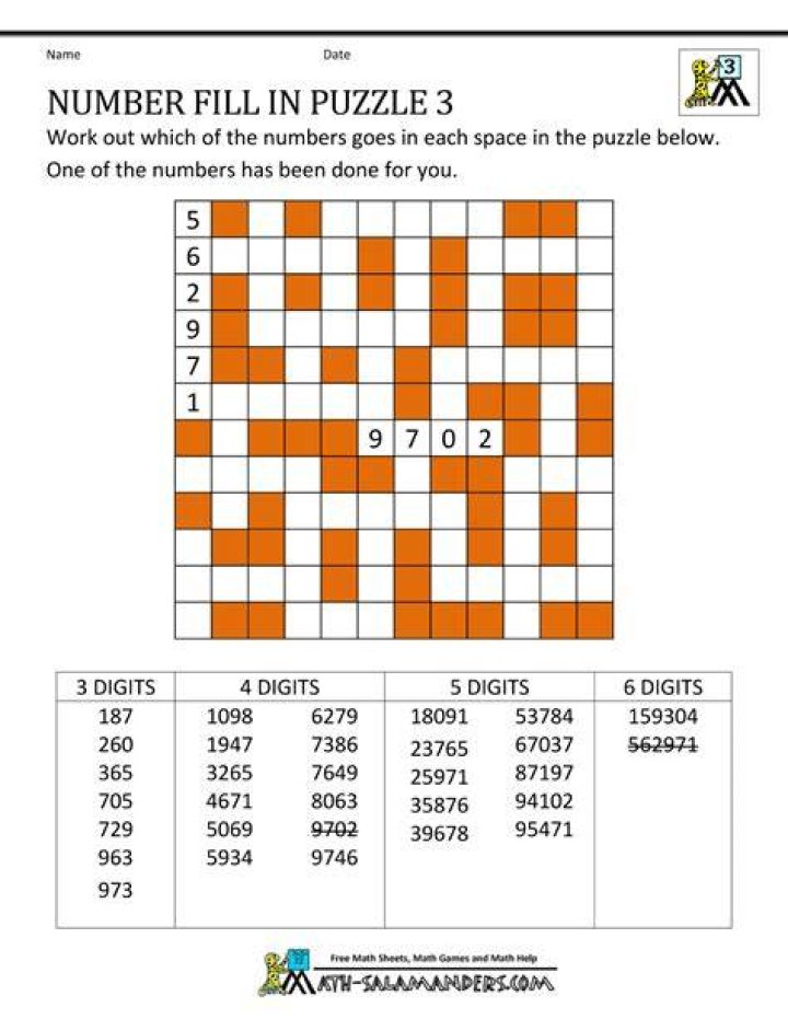 What is a number puzzle?