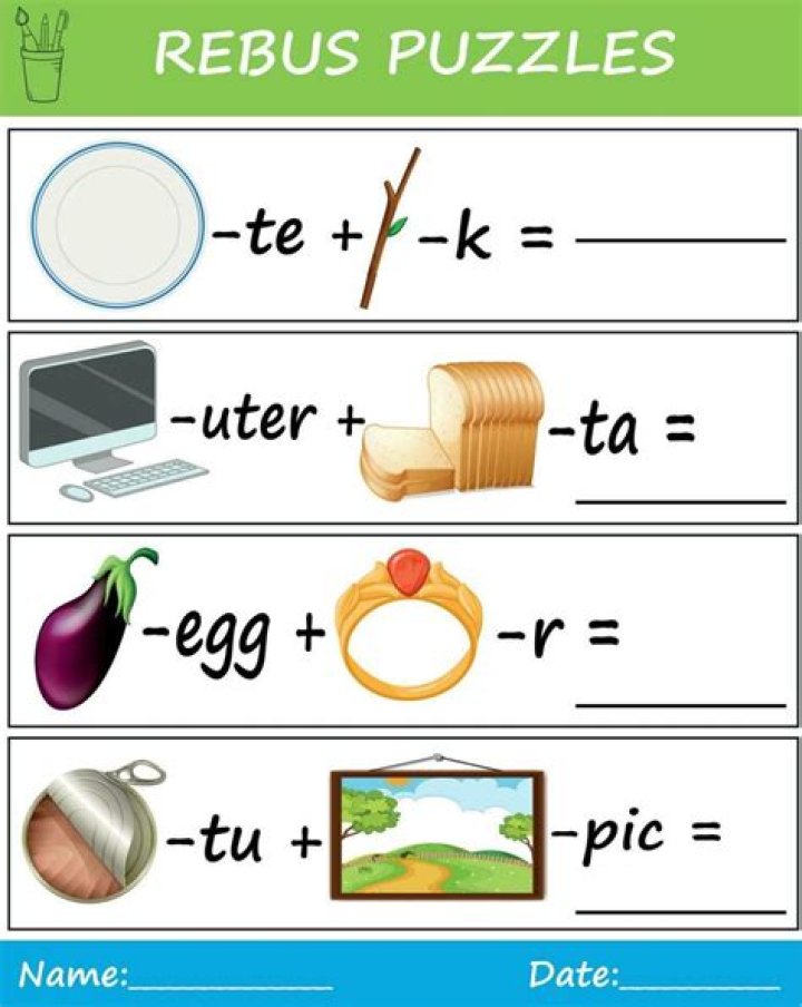 What is a rebus image?
