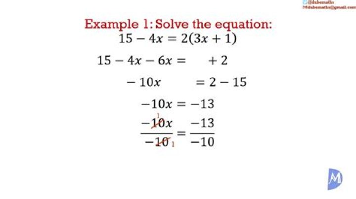 What is a simple math equation?