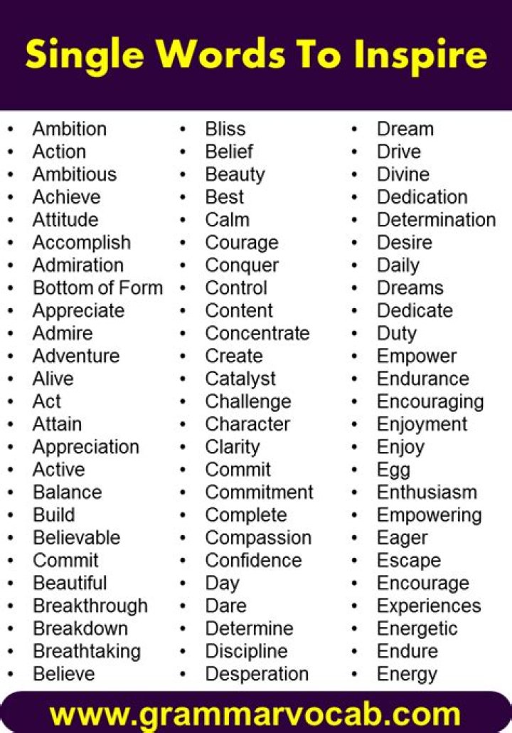 What is a single word example?
