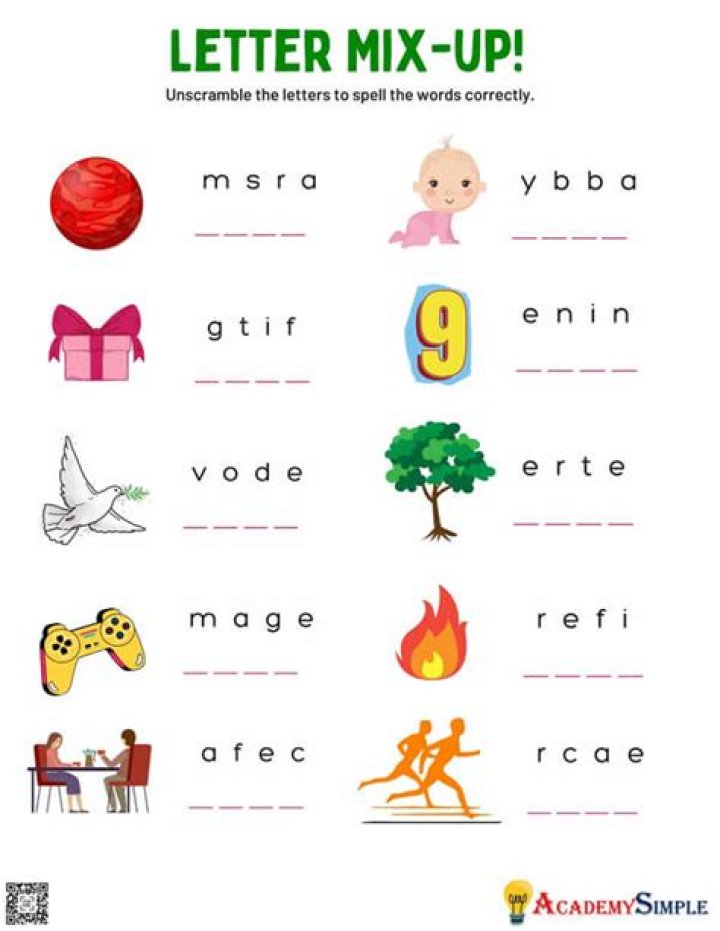 What is a word with mixed up letters?