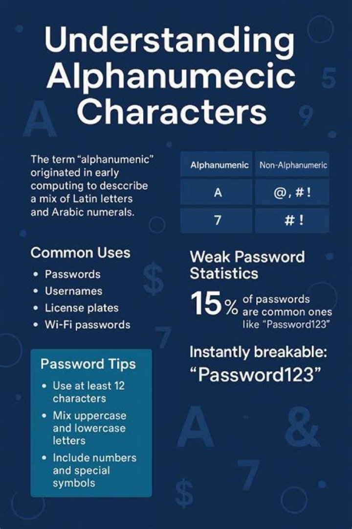 What is alphanumeric and alphabetic?