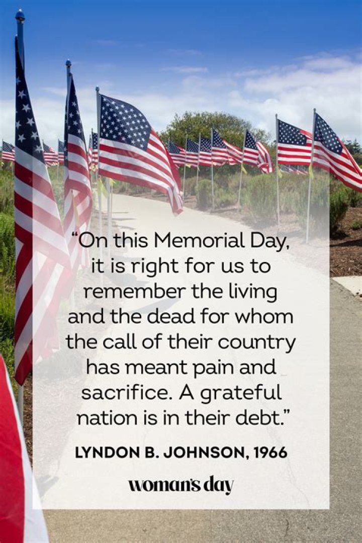 What is an appropriate saying for Memorial Day?