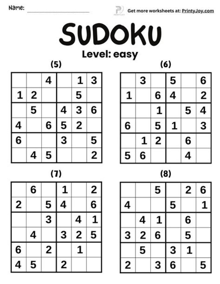 What is an easy Sudoku?
