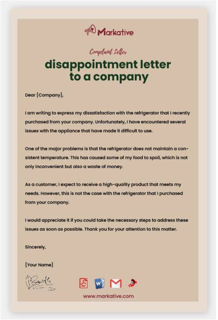 What is an example of a disappointment?
