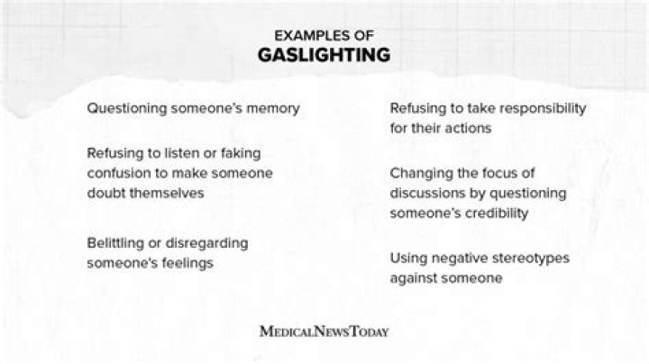 What is an example of gaslighting?