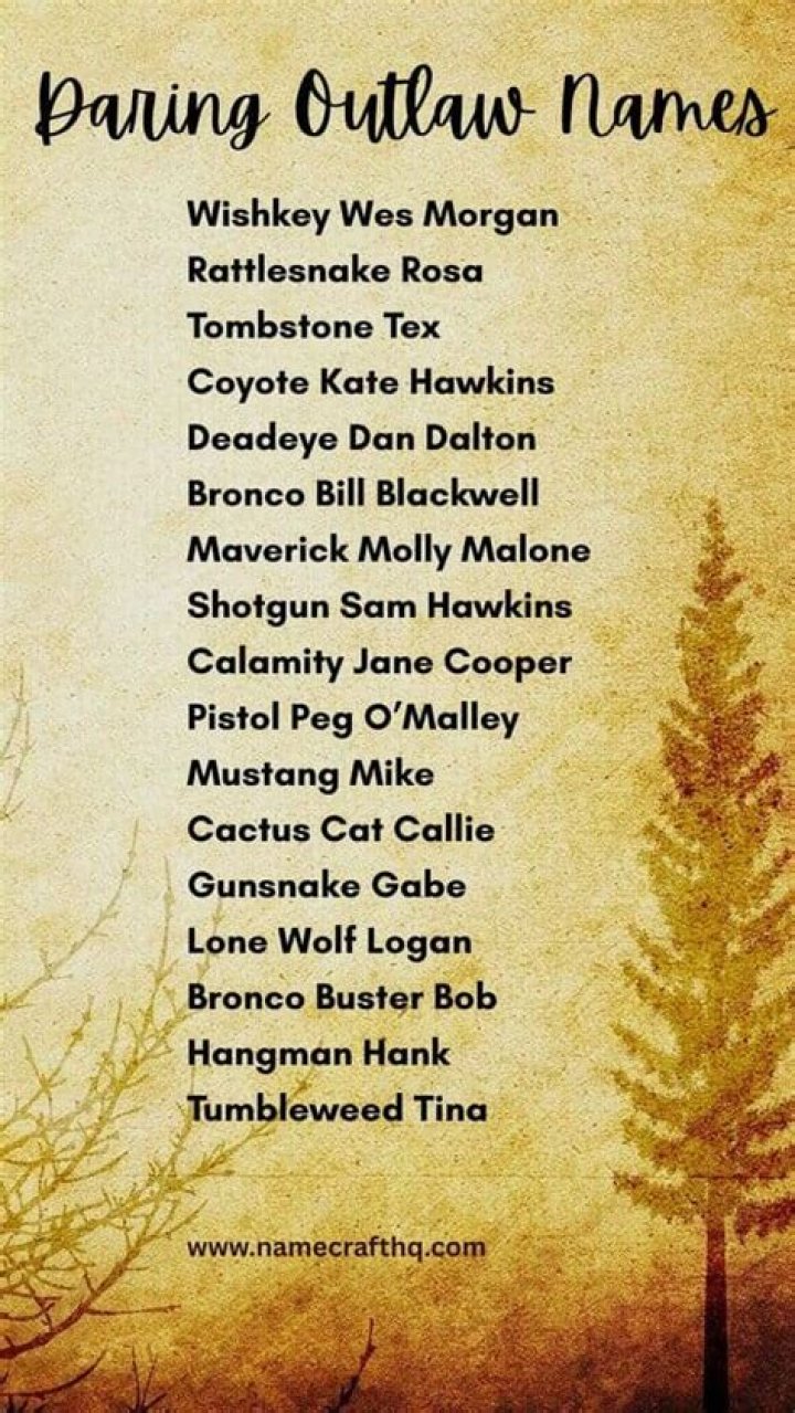 What is an outlaw name?