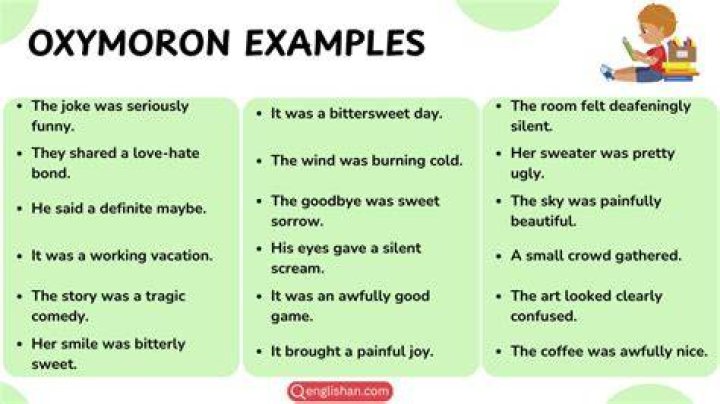 What is an oxymoronic phrase?