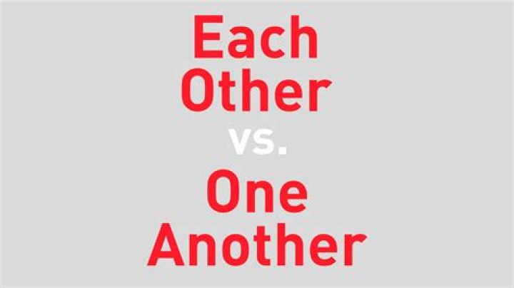 What is difference between each other and one another?