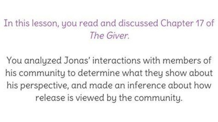What is Jonas point of view on release?