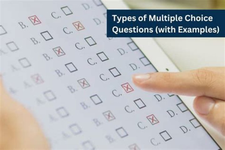 What is multiple choice in test?