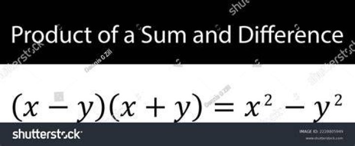 What is product of sum and difference?