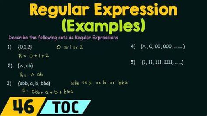 What is regular expression with example?