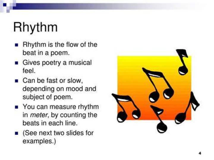 What is rhythm in poetry?