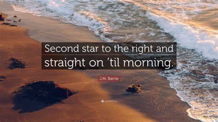 What is second star to the right and straight on till morning?