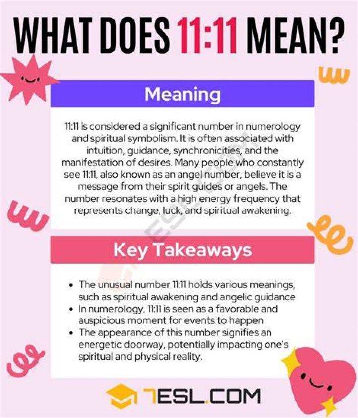 What is special about the number 11?