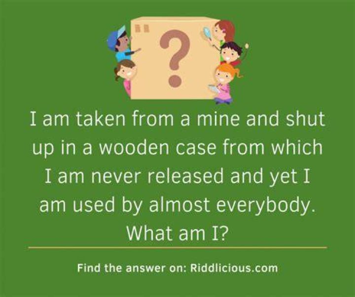 What is taken from a mine and put in a wooden case?