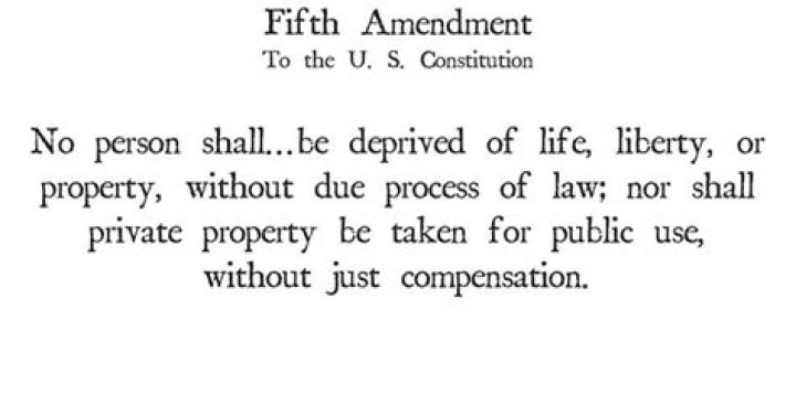 What is the 5th amendment in simple terms?