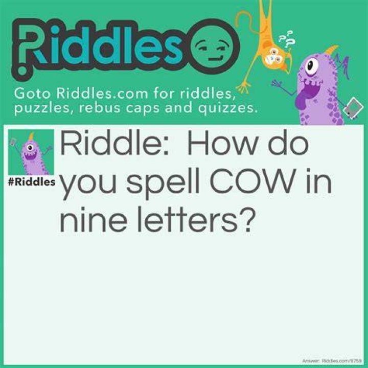 What is the 9 letter word riddle?