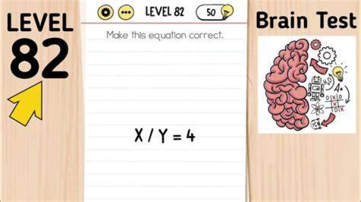 What is the answer to Brain Test level 82?