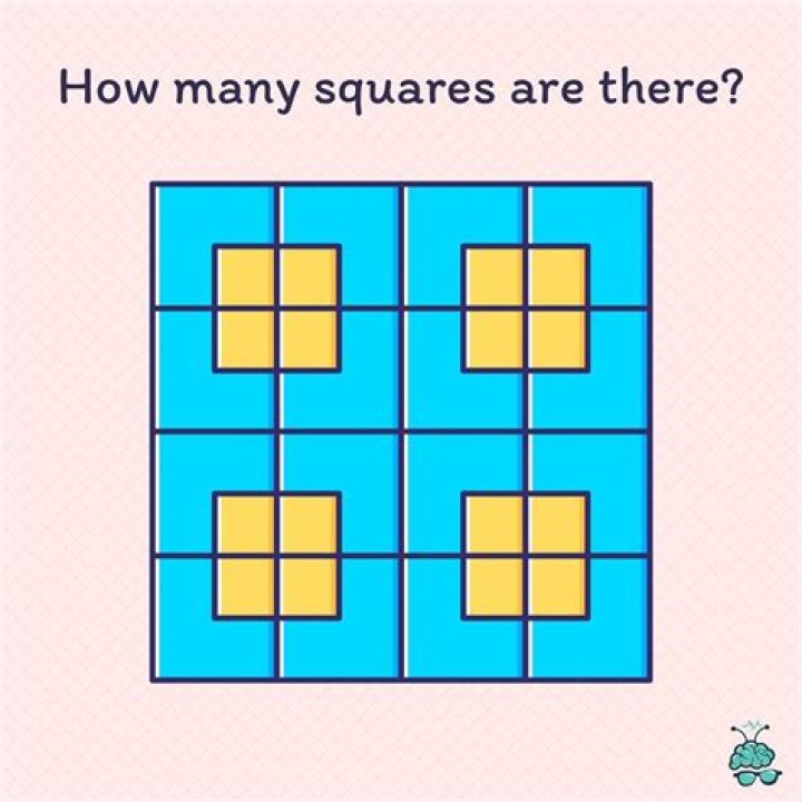 What is the answer to how many squares do you see?