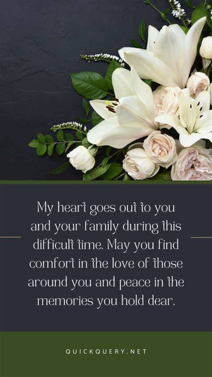 What is the best condolence message on death?