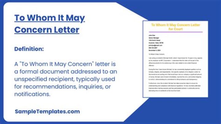What is the correct way to write to whom it may concern?