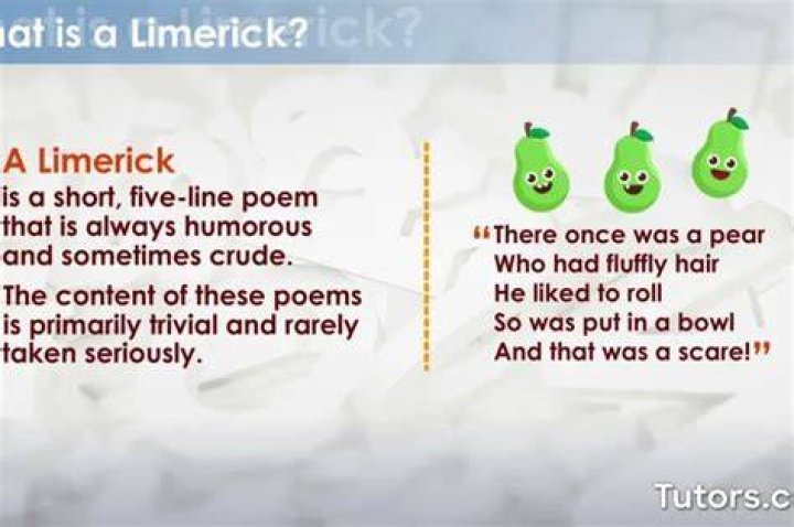What is the difference between a limerick and a poem?