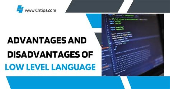 What is the disadvantage of low level language?