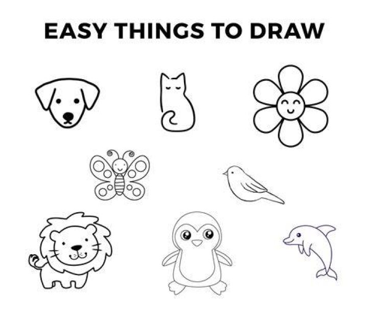 What is the easiest thing to draw for beginners?