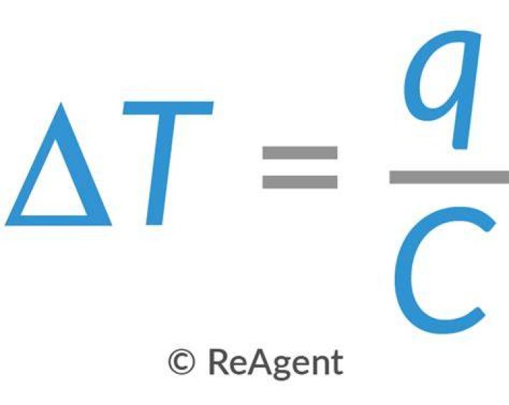 What is the formula for temperature change?