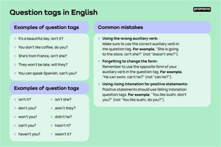 What is the function of a question tag?