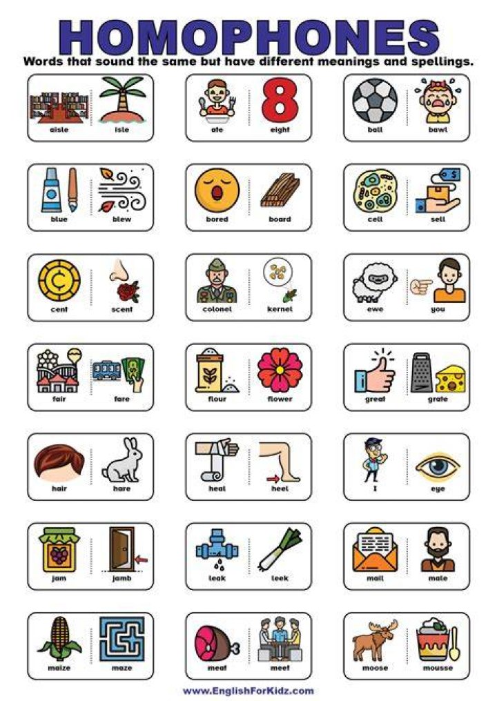 What is the homophone for 4?