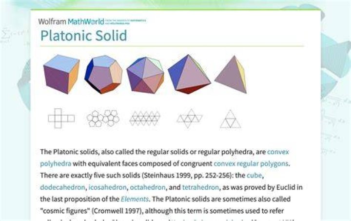 What is the importance of Platonic solids in real life?