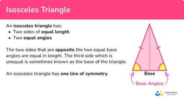 What is the isosceles triangle rule?
