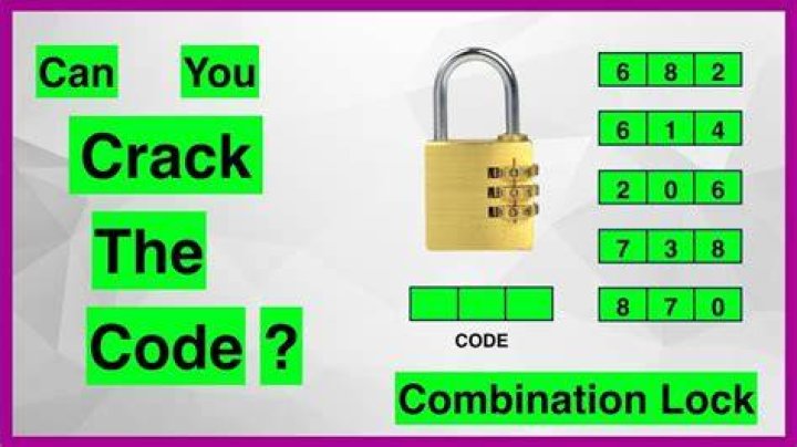 What is the lock code number riddle?
