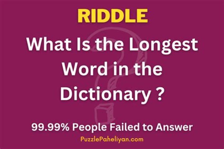 What is the longest word in the English riddle?