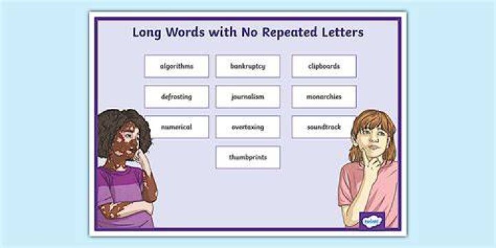 What is the longest word without repeating any letters?