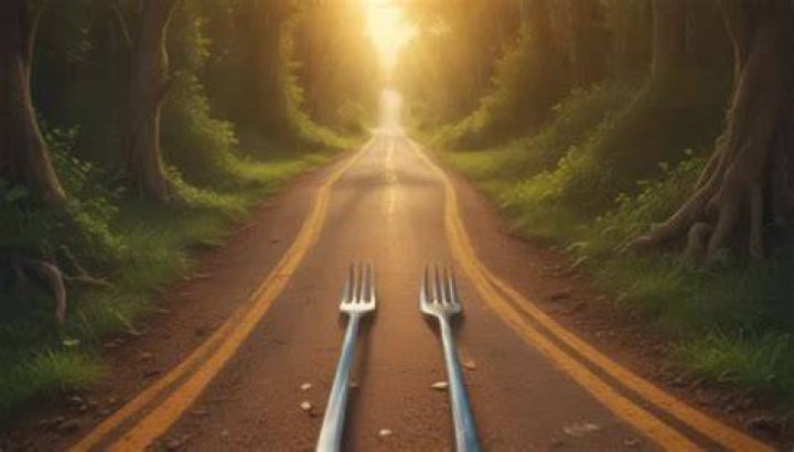 What is the meaning of a fork in the road?