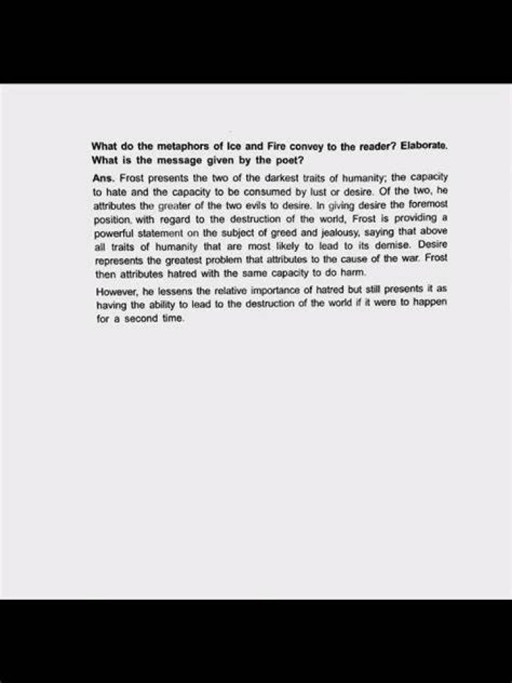 What is the message given by the poet?