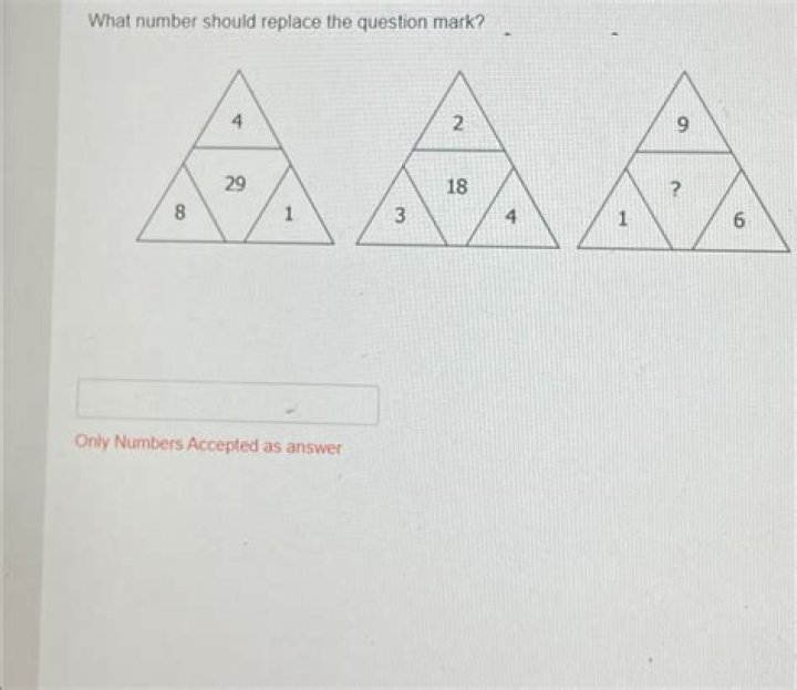 What is the missing number that should replace the question mark?