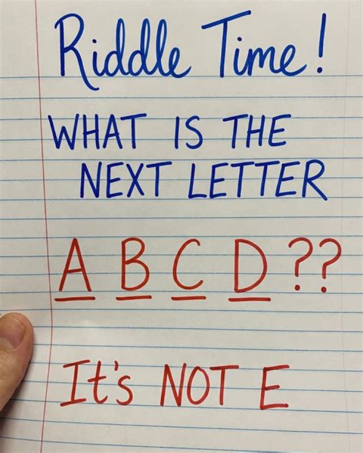 What is the next letter with Riddle?