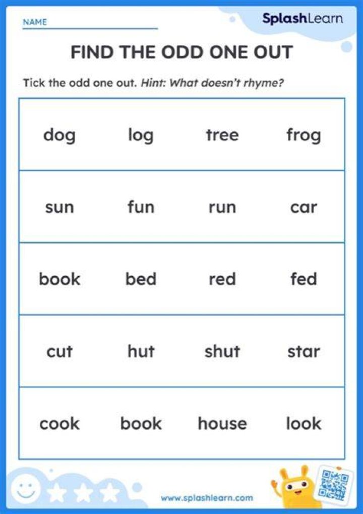 What is the odd one out word?