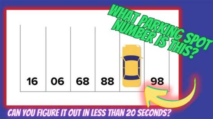 What is the parking space number riddle?